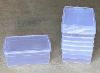 Set Of 6 Large Shoe Totes From The Container Store - 10' X 14.5' - 1 Of 4 Lots