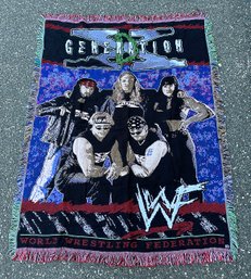 1990's WWF Degeneration X Wrestling Tapestry / Throw Blanket