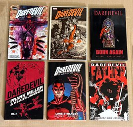 Lot Of 6 Daredevil Hardcover & Paperback Novels / Comic Books - Marvel Comics - Approx. Cover Price $135