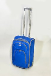 Delsey Telescoping Handle Wheeled Carry On Bag / Luggage