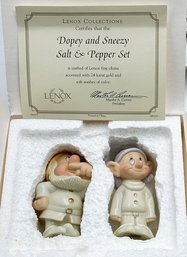 Disney's Dopey And Sneezy Salt & Pepper Shakers By Lenox