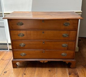 18th Century Chippendale Cherry Chest Of Drawers