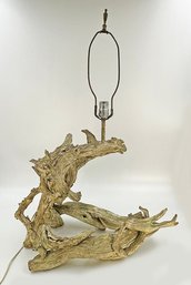 Vintage Driftwood Table Lamp