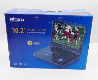 Memorex 10.2' Widescreen Portable DVD Player - 4Hr Battery - Never Used In The Original Box