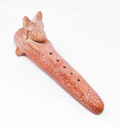 Vintage Terracotta Flute From Mexico