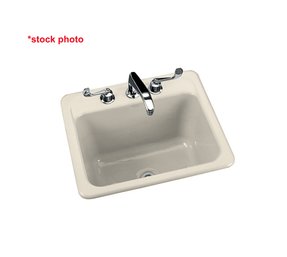 Kohler Glen Falls 33' Cast Iron Laundry Sink - In Almond - New In Factory Sealed Box ($495)