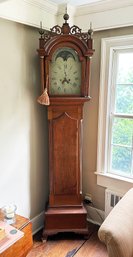 Federal Cherry Wood Tall Case Clock - Connecticut River Valley - Late 18th Century