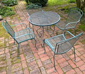 Vintage Wrought Iron Patio Set