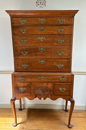 18th Century Queen Anne Cherrywood Highboy