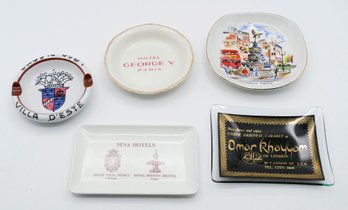 Vintage Hotel / Landmark Coin Trays & Ashtrays - Travel