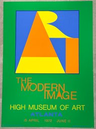 Original 1972 Robert Indiana Lithographic Poster Of The High Museum Of Art (Atlanta)