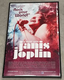 Original 2013 Broadway Show Window Card Poster - A Night With Janis Joplin