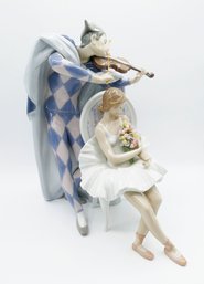 Limited Edition Lladro Porcelain Figurine -Jesters Serenade (5932) - Signed / Numbered