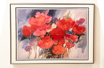 Joan McKasson Watercolor Print - 22.25' X 30.5' - Framed