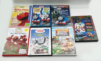 Lot OF 7 Kids DVDs - Elmo, Disney, Thomas & Friends