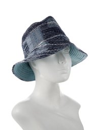 Eugenia Kim Toby Blue Patchwork Bucket Hat - O/S - New With Tags