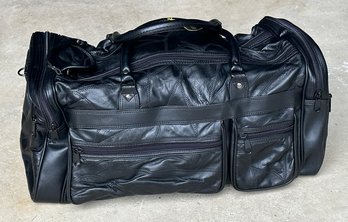 Leather Patch Design Duffel Bag - New With Tags