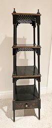 Maitland Smith Chinoiserie Decorated Etagere - 62' Tall