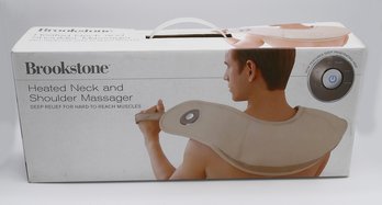 Brookstone Heated Neck & Shoulder Massager - New In Box