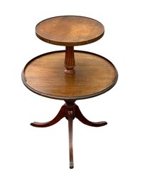 Vintage Mersman 2-Tier Round Tea Table