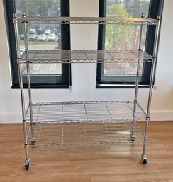 Metro 4-Shelf Chrome Wire Rack - 18' X 48' - High Quality, Approved For Food Storage