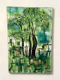 Meredyth Hyatt Moses Original Oil On Canvas - 24.5' X 36.75' - Modern Art