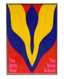 Jack Youngerman Silkscreen Poster 'The 50th Year / The New School' (1969)