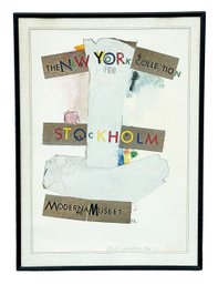 Robert Rauschenberg (1925-2008) Lithographic Poster - Signed & Numbered - New York Collection For Stockholm