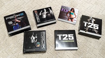 Beachboy Fitness Training DVD Lot - P90X, P90X2, P90X3, T25, T25 Gamma, 21 Day Fit