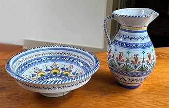 Past Bowl & Pitcher