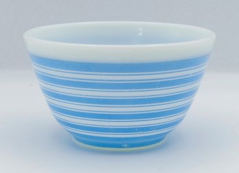 Vintage Pyrex Blue Striped Mixing Bowl