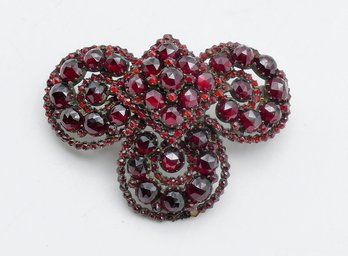 Victorian Garnet Brooch Pendant