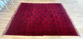 Vintage Hand Knotted Area Rug - 75' X 103' (6'3' X 8'7')