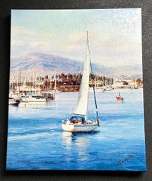 Gannotti Textured Giclee - Sailing Scene - 20' X 23.75'