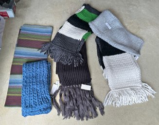 Lot Of 6 Unused Wool Scarves - Never Worn - Some With Tags - The Gap