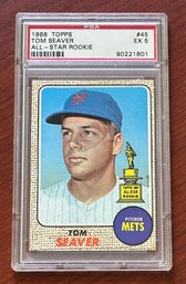 1968 Topps Tom Seaver Baseball Card - Graded PSA 5