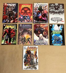 Lot Of 9 Avengers Hardcover Novels / Comic Books - Marvel Comics - Approx. Cover Price $235