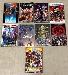 Lot Of 9 Avengers, Capt America, Thor, Iron Man Hardcover & Paperback Novels / Comic Books - Marvel Comics