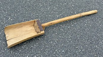 Primitive Hand Carved Wooden Grain Shovel