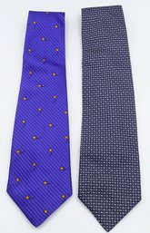 Pair Of Silk Ties From Paul Smith - Original Cost $380