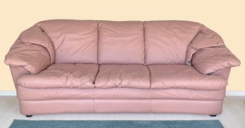 Contemporary Italian Leather Sofa