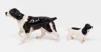 English Porcelain Spaniel Dog Figurines From Royal Doulton And Beswick