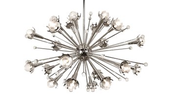 Jonathan Adler Sputnik Chandelier - In Nickel - MSRP $3200 - Beautiful Condition