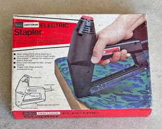 Sears Craftsman Electric Stapler In Box