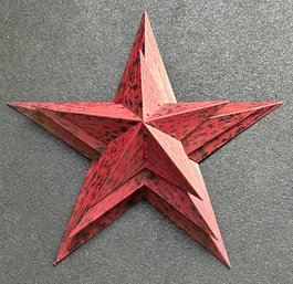 3 Metal Decorative Stars - Wall Mounted - 11', 15', And 18' Sizes