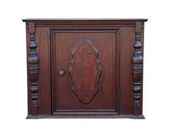 Jacobean Style Wooden Storage Cabinet