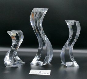 Mikasa Sepentine Crystal Candleholder Set