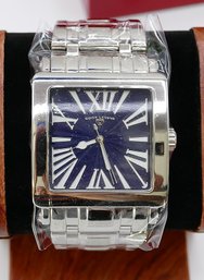 Swiss Legend Stainless Steel Square Faced Wristwatch - Never Worn With Tags In Original Box