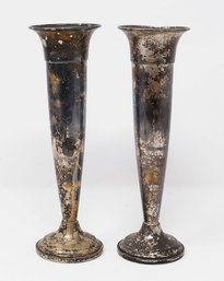 Pair Of Towle Sterling Silver Candlesticks - 8' Tall