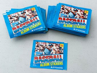 30 Packs Of 1981 Topps Stickers - Never Removed